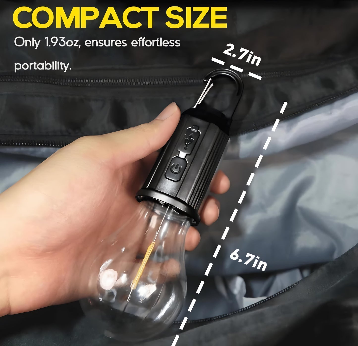 Clip Bulb Portable & Rechargeable Hanging Light