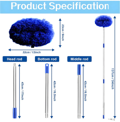 Fan Cleaner Brush with Long Rod Flexible (Dust Cleaner Foldable)