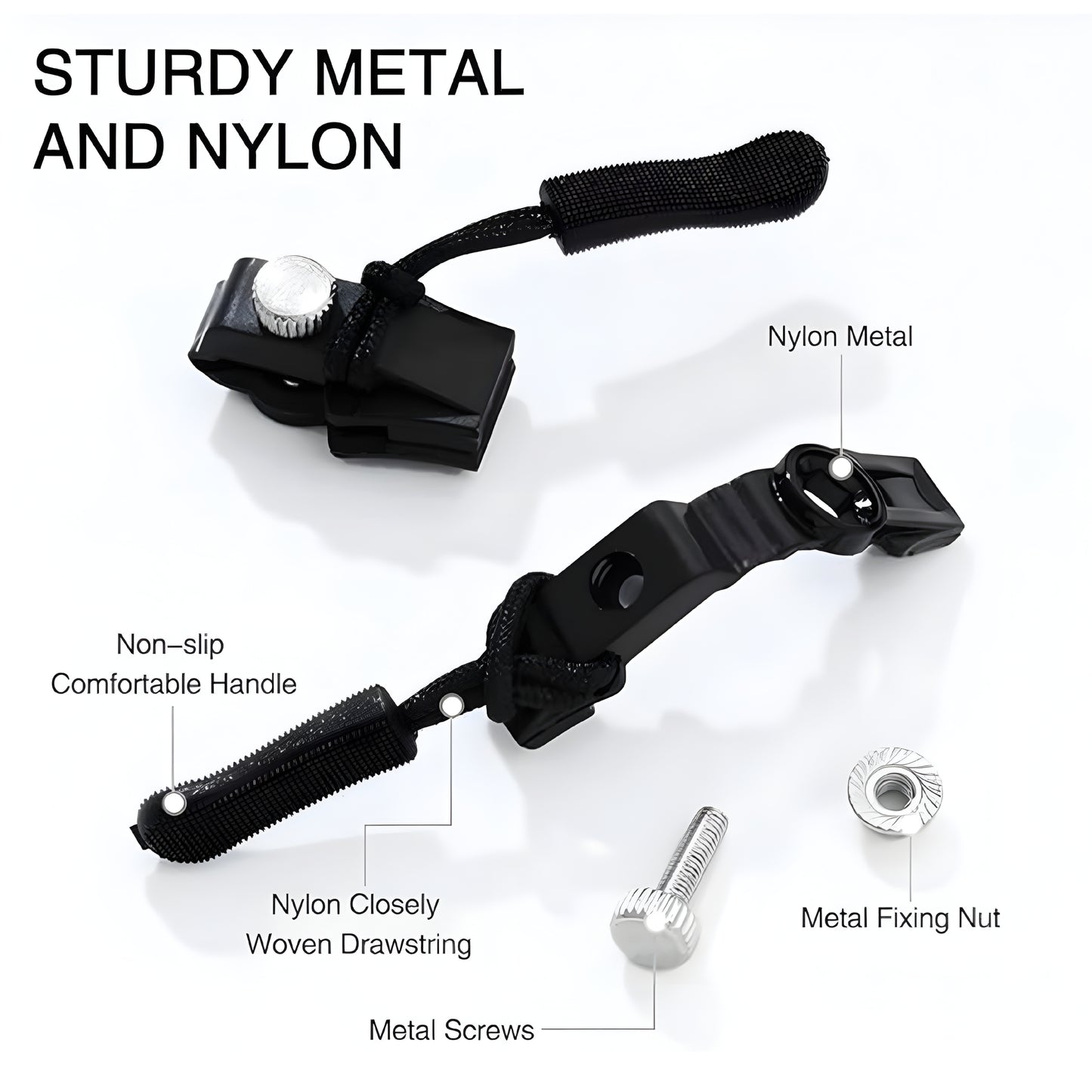 Premium Zipper Slider (Pack of 10)