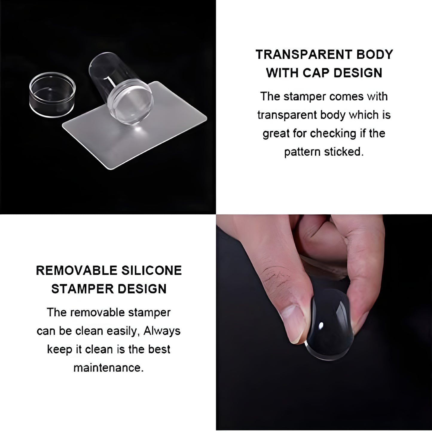 Nail Art Stamper, Jelly with Scraper